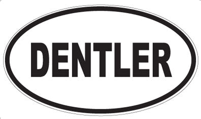 DENTLER - Oval Sticker