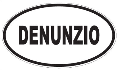 DENUNZIO - Oval Sticker