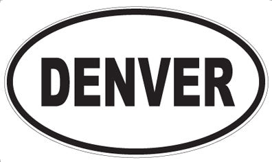 DENVER - Oval Sticker