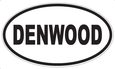 DENWOOD - Oval Sticker