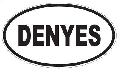 DENYES - Oval Sticker