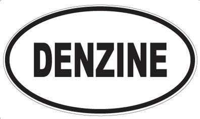 DENZINE - Oval Sticker