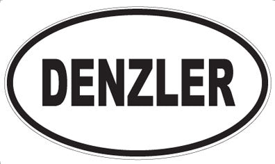 DENZLER - Oval Sticker