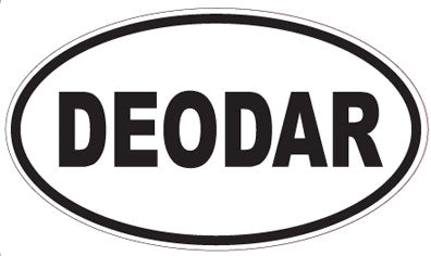 DEODAR - Oval Sticker