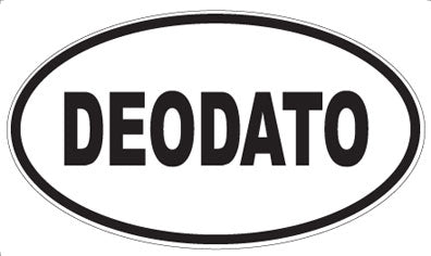 DEODATO - Oval Sticker