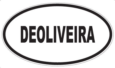 DEOLIVEIRA - Oval Sticker