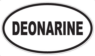 DEONARINE - Oval Sticker