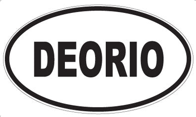 DEORIO - Oval Sticker