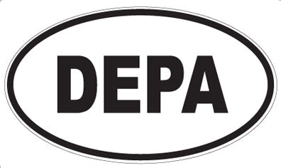 DEPA - Oval Sticker