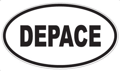 DEPACE - Oval Sticker