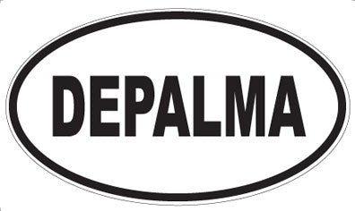 DEPALMA - Oval Sticker