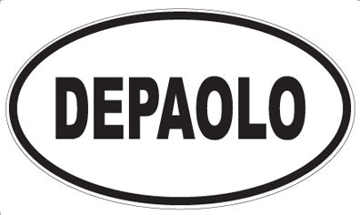 DEPAOLO - Oval Sticker