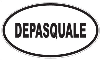 DEPASQUALE - Oval Sticker