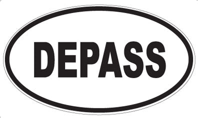 DEPASS - Oval Sticker