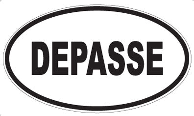 DEPASSE - Oval Sticker