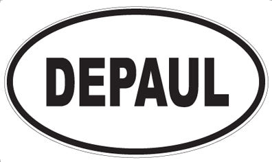 DEPAUL - Oval Sticker