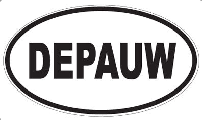 DEPAUW - Oval Sticker