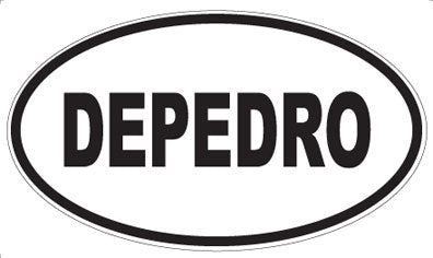 DEPEDRO - Oval Sticker