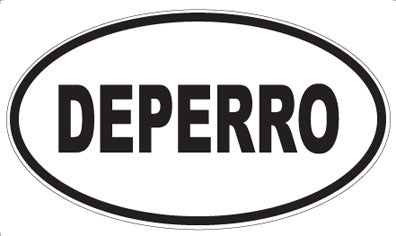 DEPERRO - Oval Sticker
