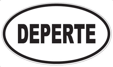 DEPERTE - Oval Sticker