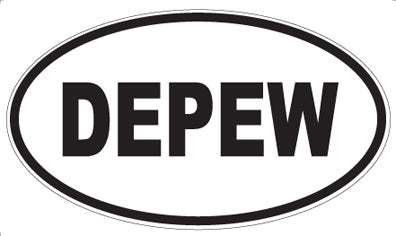DEPEW - Oval Sticker