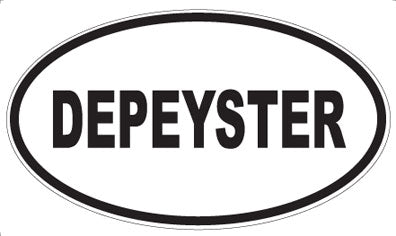 DEPEYSTER - Oval Sticker