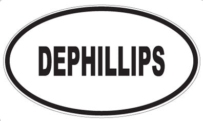 DEPHILLIPS - Oval Sticker