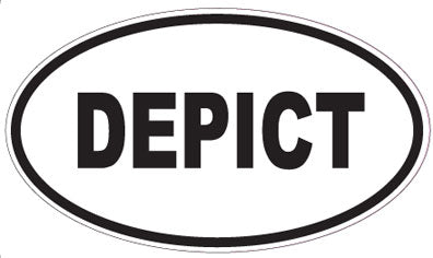 DEPICT - Oval Sticker