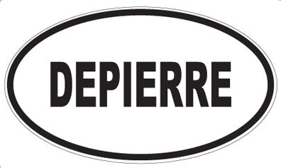 DEPIERRE - Oval Sticker