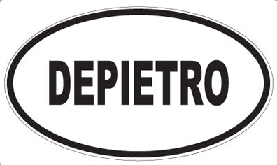 DEPIETRO - Oval Sticker