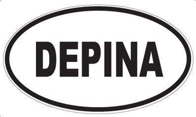 DEPINA - Oval Sticker