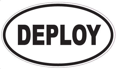DEPLOY - Oval Sticker