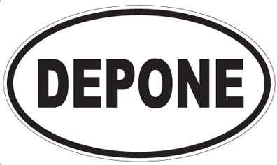 DEPONE - Oval Sticker