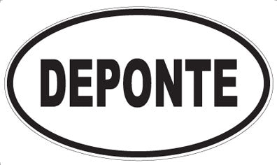 DEPONTE - Oval Sticker