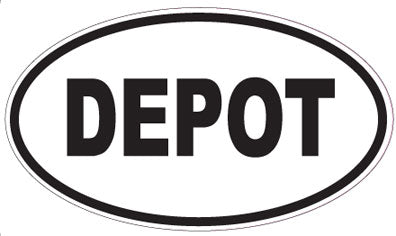 DEPOT - Oval Sticker