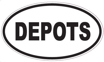 DEPOTS - Oval Sticker