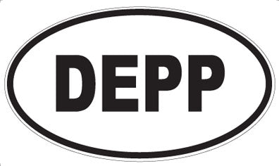 DEPP - Oval Sticker