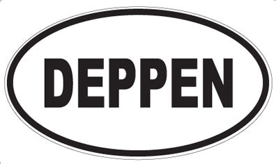 DEPPEN - Oval Sticker