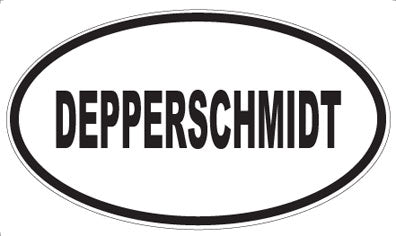 DEPPERSCHMIDT - Oval Sticker