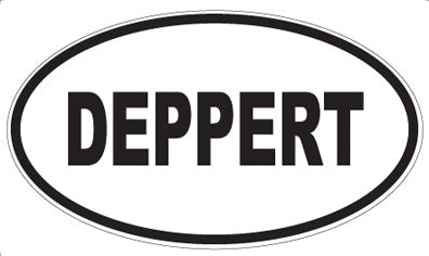 DEPPERT - Oval Sticker