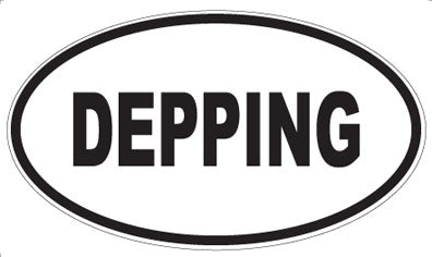DEPPING - Oval Sticker