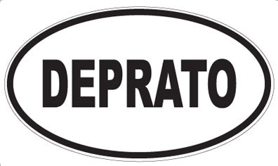 DEPRATO - Oval Sticker