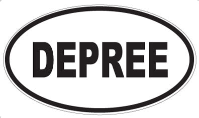 DEPREE - Oval Sticker