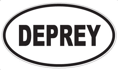 DEPREY - Oval Sticker