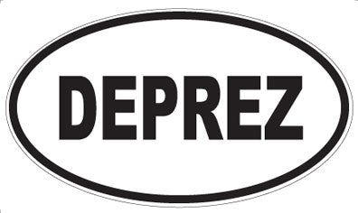 DEPREZ - Oval Sticker