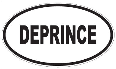 DEPRINCE - Oval Sticker