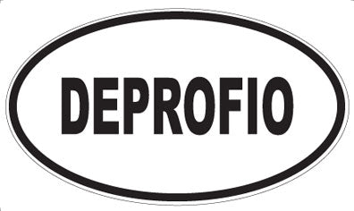 DEPROFIO - Oval Sticker