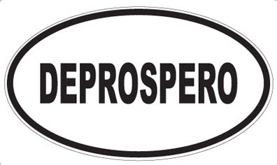 DEPROSPERO - Oval Sticker