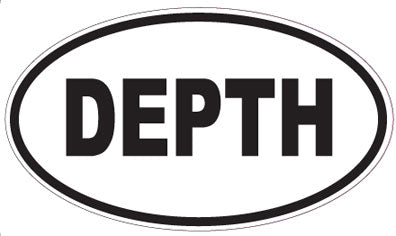 DEPTH - Oval Sticker