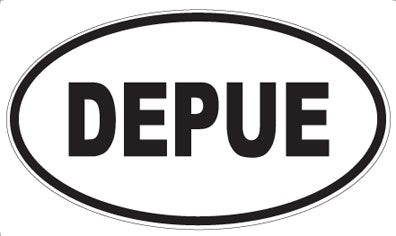 DEPUE - Oval Sticker